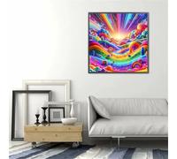 Puzzle 100 Piezas Adultos País de Las Maravillas Arcoíris, Jigsaw Puzzle 100 Piezas, Rompecabezas Clásico Difícil y Relajante, Idea de Regalo para Ella o Él 35x35cm