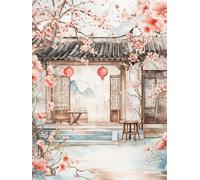 Puzzle 100 Piezas Adultos Pintura Paisajes Tinta, Juego Educativo, Entretenimiento Creativo, Rompecabezas Difícil, Puzzle para Adultos 100 Piezas 40 x 28 cm