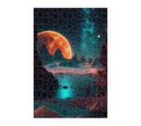 Puzzle 100 Piezas Amarillo Planeta Espacio Juego Educativo, Imposible Difícil Desafiante para Toda La Familia, Puzzle Adultos 100 Piezas 40x28 cm