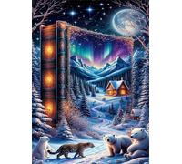 Puzzle 100 Piezas Animales fantásticos de Invierno | Puzzles Adultos | para Toda La Familia | 40x28 cm | Entretenimiento Creativo Rompecabezas Adultos Regalo