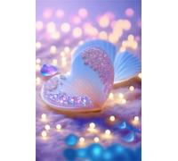 Puzzle 100 Piezas Conchas Rosas Playa, 40x28 cm, Juego Educativo, Reto Creativo, Rompecabezas Imposible, Puzzles 100 Piezas Adultos