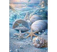 Puzzle 100 Piezas,Conchas y Estrellas de mar Puzzles para Adultos,Rompecabezas de Adultos,Juguetes de Regalo Entretenimento Puzzle,Juego de Rompecabezas