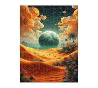 Puzzle 100 Piezas Espacio Desierto Juego Educativo, Imposible Difícil Desafiante para Toda La Familia, Puzzle Adultos 100 Piezas 40x28 cm