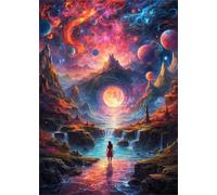 Puzzle 100 Piezas Espacio Fantástico Puzzle, Desarrolla la Logica y la Observaciòn, Ejercita Paciencia Puzzles Adultos 100 Piezas 40 x 28 cm