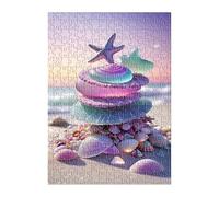 Puzzle 100 Piezas Estrella de Mar Concha Juego Educativo, Imposible Difícil Desafiante para Toda La Familia, Puzzle Adultos 100 Piezas 40x28 cm