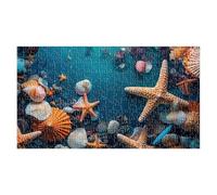 Puzzle 100 Piezas Estrellas de Mar Conchas Juego Educativo, Imposible Difícil Desafiante para Toda La Familia, Puzzle Adultos 100 Piezas 40x28 cm