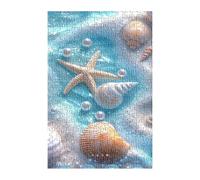 Puzzle 100 Piezas Estrellas de Mar Conchas Juego Educativo, Imposible Difícil Desafiante para Toda La Familia, Puzzle Adultos 100 Piezas 40x28 cm