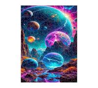 Puzzle 100 Piezas Fantasía Espacio, Juego Educativo, Desarrolla la Concentraciòn Mentàl y la Logica, 40x28 cm Puzzles 100 Piezas Adultos