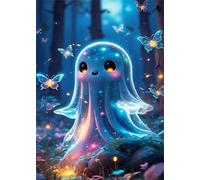 Puzzle 100 Piezas Fantasma Mariposa, 40x28 cm, Juego Educativo, Reto Creativo, Rompecabezas Imposible, Puzzles 100 Piezas Adultos