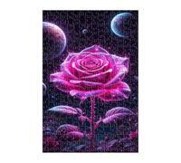 Puzzle 100 Piezas Flor Espacio, Juego Educativo, Desarrolla la Concentraciòn Mentàl y la Logica, 40x28 cm Puzzles 100 Piezas Adultos