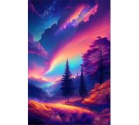 Puzzle 100 Piezas Paisaje Fantástico Puzzle, Desarrolla la Logica y la Observaciòn, Ejercita Paciencia Puzzles Adultos 100 Piezas 40 x 28 cm