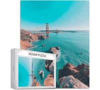 Puzzle 100 Piezas para Adultos, Puzzle Océano Obra de Arte de Juego de Rompecabezas para Adultos, Puente Rompecabezas DIY para Colgar el Puzzles una Vez Finalizado a Partir de 14 Años, Regalos D-639