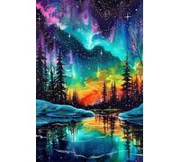 Puzzle 100 Piezas Ríos Jungla Aurora, 40x28 cm, Rompecabezas Imposible, Ejercita Paciencia y Concentración, Puzzle de 100 Piezas para Adultos
