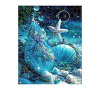 Puzzle 100 Piezas Verde Conchas Marinas de Ensueño Juego Educativo, Imposible Difícil Desafiante para Toda La Familia, Puzzle Adultos 100 Piezas 40x28 cm