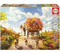 Puzzle 1000 Carro de Flores - EDUCA