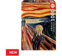 Educa - Puzzle de 1000 Piezas para Adultos | El Grito, Edvard Munch. Incluye Pegamento Fix Puzzle. Medidas: 48 x 68 cm. A Partir de 14 años (20308)