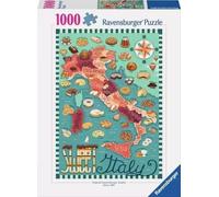 Puzzle 1000 mapa de dulces italianos