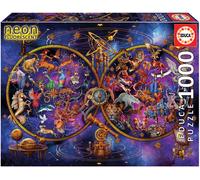 Puzzle 1000 Neon Constelaciones - EDUCA