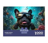 Puzzle 1000 Pieces, Swimming Puppy, 70x50cm/1000pcs, 1000 Piece Puzzle for Adults, Educational Toy, Sea PecesPuzzles for Adults and Children