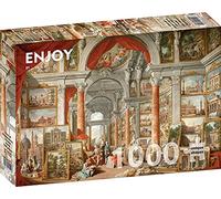 Puzzle 1000 piese Enjoy - Paolo Panini: Vistas de la Roma moderna (Enjoy-1119)