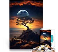 Puzzle 1000 Piezas Adulto Mundo distante Amanecer Eterno Hecho de Madera para Mayores de 14 años Juegos educativos para Adultos y Adolescentes Regalo de Obra de Arte tamaño:50x75cm