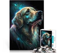 Puzzle 1000 Piezas Adulto “Querido Perro Golden Retriever” Hecho de Papel,para Mayores de 14 años Corte de precisión Gran Regalo。tamaño:38x52cm/14.96x20.47pulgada