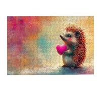 Puzzle 1000 Piezas Adultos Animal, Puzzle Corazón, Puzzles 1000 Piezas Adultos, Rompecabezas de Madera con Caja Regalo Tamaño 75x50cm, Rompecabezas Desafiante para Toda la Familia, Regalo Mujer -1906