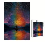 Puzzle 1000 Piezas Adultos Árbol de la vida & Cielo estrellado, Rompecabezas con Letras Traseras y Póster, Pasatiempo Antiestrés, Decoración de Pared, Regalo Mujer Hombre 75 x 50 cm (14 Años +) P3#840