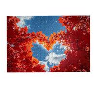 Puzzle 1000 Piezas Adultos Árbol, Rompecabezas Adultos Corazón, Clásico Puzzles Adultos Desafiante para Toda la Familia, Juguetes Rompecabezas Letras en la Parte Posterior, Regalo Hombre Decor -2833