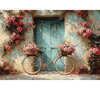 Puzzle 1000 Piezas Adultos Flor Puzle Imposible Bicicleta Arte Jigsaw Puzzles Educa de Rompecabezas y Juego Familiar para Adultos y Adolescente a Partir de 14 Años Entretenimiento Regalos P-954