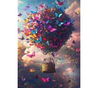 Puzzle 1000 Piezas Adultos Globos Mariposa Rompecabezas Adultos Entretenimento Juegos Desafiantes EduGatosivos Rompecabezas Imposible Puzzle Adulto 1000 Piezas 75 x 50 cm