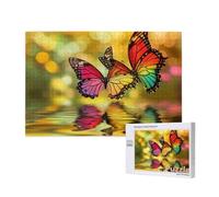 Puzzle 1000 Piezas Adultos, Mariposa Puzzle Color Patrón Diseño, 75x50cm Gran Formato Jigsaw Adultos DIY Artesanía con Embalaje de Caja de Regalo, Home Room Wall Decor, Regalo Mujer Hombre, Model1579