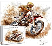 Puzzle 1000 Piezas Adultos, Motocicleta Puzzle Atleta Patrón Diseño, 75x50cm Gran Formato Color Jigsaw Adultos, DIY Artesanía con Embalaje de Caja de Regalo, Home Room Wall Decor Regalo Mujer,Model293