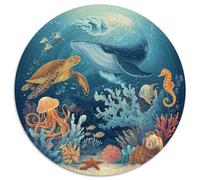 Puzzle 1000 Piezas Adultos Mundo Submarino Descubre Un Universo De Colores Con Tiburones, Corales Y Peces Tropicales. Piezas Resistentes Y Diseño Detallado. Ideal Para Relajarse, Mejorar La Concentrac
