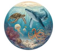 Puzzle 1000 Piezas Adultos Mundo Submarino Descubre Un Universo De Colores Con Tiburones, Corales Y Peces Tropicales. Piezas Resistentes Y Diseño Detallado. Ideal Para Relajarse, Mejorar La Concentrac