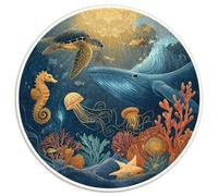 Puzzle 1000 Piezas Adultos Mundo Submarino Descubre Un Universo De Colores Con Tiburones, Corales Y Peces Tropicales. Piezas Resistentes Y Diseño Detallado. Ideal Para Relajarse, Mejorar La Concentrac