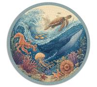 Puzzle 1000 Piezas Adultos Mundo Submarino Descubre Un Universo De Colores Con Tiburones, Corales Y Peces Tropicales. Piezas Resistentes Y Diseño Detallado. Ideal Para Relajarse, Mejorar La Concentrac