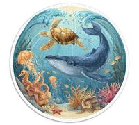 Puzzle 1000 Piezas Adultos Mundo Submarino Descubre Un Universo De Colores Con Tiburones, Corales Y Peces Tropicales. Piezas Resistentes Y Diseño Detallado. Ideal Para Relajarse, Mejorar La Concentrac