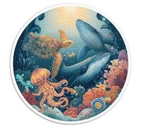 Puzzle 1000 Piezas Adultos Mundo Submarino Descubre Un Universo De Colores Con Tiburones, Corales Y Peces Tropicales. Piezas Resistentes Y Diseño Detallado. Ideal Para Relajarse, Mejorar La Concentrac