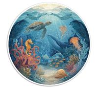 Puzzle 1000 Piezas Adultos Mundo Submarino Descubre Un Universo De Colores Con Tiburones, Corales Y Peces Tropicales. Piezas Resistentes Y Diseño Detallado. Ideal Para Relajarse, Mejorar La Concentrac