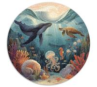 Puzzle 1000 Piezas Adultos Mundo Submarino Descubre Un Universo De Colores Con Tiburones, Corales Y Peces Tropicales. Piezas Resistentes Y Diseño Detallado. Ideal Para Relajarse, Mejorar La Concentrac