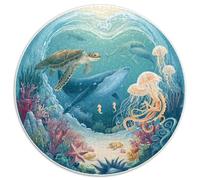 Puzzle 1000 Piezas Adultos Mundo Submarino Descubre Un Universo De Colores Con Tiburones, Corales Y Peces Tropicales. Piezas Resistentes Y Diseño Detallado. Ideal Para Relajarse, Mejorar La Concentrac