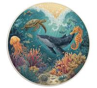 Puzzle 1000 Piezas Adultos Mundo Submarino Descubre Un Universo De Colores Con Tiburones, Corales Y Peces Tropicales. Piezas Resistentes Y Diseño Detallado. Ideal Para Relajarse, Mejorar La Concentrac