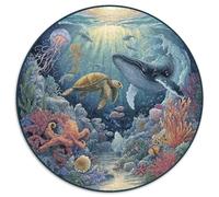 Puzzle 1000 Piezas Adultos Mundo Submarino Descubre Un Universo De Colores Con Tiburones, Corales Y Peces Tropicales. Piezas Resistentes Y Diseño Detallado. Ideal Para Relajarse, Mejorar La Concentrac