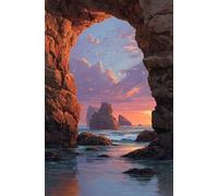 Puzzle 1000 Piezas Adultos Océano Cuevas, Juego Creativo Desarrolla la Concentraciòn y la Logica, Divertido Juego Familiar Puzzles 1000 Piezas 75 x 50 cm