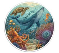 Puzzle 1000 Piezas Adultos Océano Profundo Descubre Criaturas Y Paisajes Submarinos En Este Puzzle De Alta Dificultad. Material Duradero Y Detalles Precisos Amantes De Los Desafíos Ment