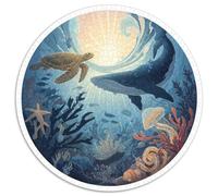 Puzzle 1000 Piezas Adultos Océano Profundo Descubre Criaturas Y Paisajes Submarinos En Este Puzzle De Alta Dificultad. Material Duradero Y Detalles Precisos Amantes De Los Desafíos Ment