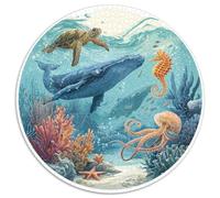 Puzzle 1000 Piezas Adultos Océano Profundo Descubre Criaturas Y Paisajes Submarinos En Este Puzzle De Alta Dificultad. Material Duradero Y Detalles Precisos Amantes De Los Desafíos Ment