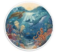 Puzzle 1000 Piezas Adultos Océano Profundo Descubre Criaturas Y Paisajes Submarinos En Este Puzzle De Alta Dificultad. Material Duradero Y Detalles Precisos Amantes De Los Desafíos Ment