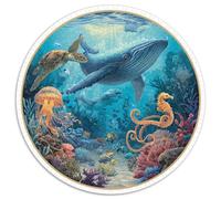 Puzzle 1000 Piezas Adultos Océano Profundo Descubre Criaturas Y Paisajes Submarinos En Este Puzzle De Alta Dificultad. Material Duradero Y Detalles Precisos Amantes De Los Desafíos Ment